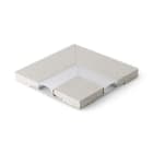 ALPHA ELETTRONICA - Profilo in alluminio con lastra in cartongesso - Copertura in PC opaca - Angolare - Serie Element