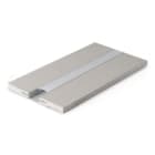 ALPHA ELETTRONICA - Profilo in alluminio con lastra in cartongesso - Copertura in PC opaca - 2m - Serie Linear
