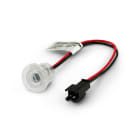 ALPHA ELETTRONICA - Faretto Led da incasso - 0,3W - 12V - Bianco caldo - Trasparente - Serie Suite