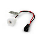 ALPHA ELETTRONICA - Faretto Led da incasso - 0,3W - 12V - Bianco naturale - Bianco - Serie Suite