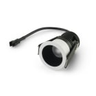 ALPHA ELETTRONICA - Faretto LED da incasso rotondo - 4,8W - Nero - Bianco caldo - Serie Atmos