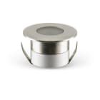 ALPHA ELETTRONICA - Faretto Led da incasso - 3,5W - 24V - Cornice acciaio inox - Bianco caldo - Serie Cascade