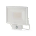 ALPHA ELETTRONICA - Proiettore Led Ultra Slim 50W - 230Vac - Bianco naturale - Corpo bianco - Serie Clear PIR