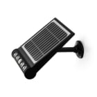 ALPHA ELETTRONICA - Proiettore solare Led 8W - Con sensore PIR - Ricaricabile - Bianco naturale - Serie Helios