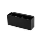 ALPHA ELETTRONICA - Applique Led 18W - 230Vac - Corpo nero - Bianco caldo - Serie Wall