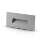 ALPHA ELETTRONICA - Segnapasso Led - Bianco caldo - Cornice grigio argento - Con cassaforma - Serie Vista