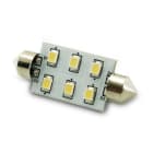 ALPHA ELETTRONICA - Lampadina a Led SV8,5 - 1,5W - 10-30Vdc - Bianco freddo