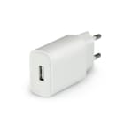 ALPHA ELETTRONICA - Caricatore USB 10,5W - 1 porta 5V 2,1A - Bianco