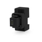 ALPHA ELETTRONICA - Caricatore USB-C 18W - 1 porta Power Delivery - da incasso - Nero