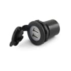 ALPHA ELETTRONICA - Caricatore con due uscite USB tipo "A" - 5Vdc 2,1A Max. - Ingresso 12-28V