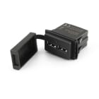 ALPHA ELETTRONICA - Caricatore con due uscite USB tipo "A"- 5Vdc 4,2A Max. - Ingresso 12-28V