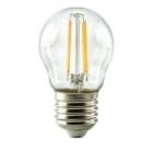 ALPHA ELETTRONICA - Lampada a filamento led mini-bulbo - 230Vac - E27 - 4,5W - Bianco caldo