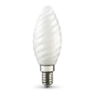 ALPHA ELETTRONICA - Lampadina a filamento a Led E14 - 4,5W - 230Vac - Opaca - Bianco caldo