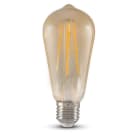 ALPHA ELETTRONICA - Lampada a filamento led - 230Vac - E27 - 4,5W - Ambrata - Bianco caldo