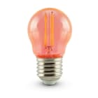 ALPHA ELETTRONICA - Lampada a filamento led mini-bulbo - 230Vac - E27 - 4,5W - Rosa
