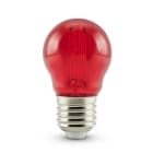 ALPHA ELETTRONICA - Lampada a filamento led mini-bulbo - 230Vac - E27 - 4,5W - Rossa