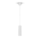 ALPHA ELETTRONICA - Lampada a sospensione GU10 con diffusore tubolare - Bianco - Stilo GU10