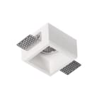 ALPHA ELETTRONICA - Supporto in gesso da incasso per lampade LED - 80x80mm