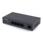 ALPHA ELETTRONICA - Switch Gigabit 5 porte - 4GE (PSE)+1GE uplink - PoE+ - Unmanaged - con funzione TVCC, VLAN - METALLO