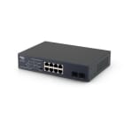 ALPHA ELETTRONICA - Switch Gigabit 10 porte (6PoE GBE + 2GBE + 2SFP) - PoE UnM