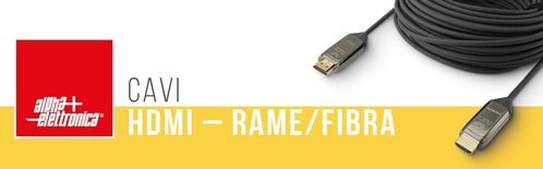 ALPHA ELETTRONICA - Cartello espositivo - Cavi HDMI® 100 x 31cm