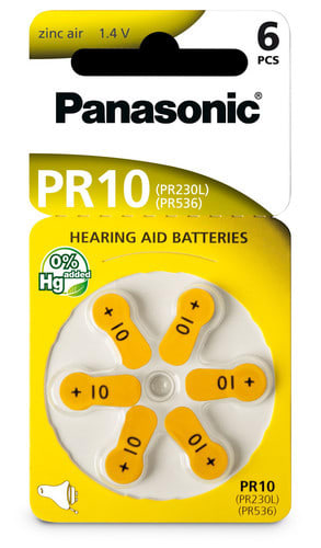 ALPHA ELETTRONICA - Pila zinco aria - PR10 - 1,4V