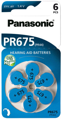 ALPHA ELETTRONICA - Pila zinco aria - PR675H - 1,4V