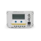 ALPHA ELETTRONICA - Regolatore di carica PWM 12/24V 10A con display, uscita USB 5V e crepuscolare configurabile - per impianto fotovoltaico