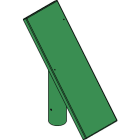 ALPHA ELETTRONICA - Elemento testa palo per 1-2 pannelli fotovoltaici da 70/80/105/140/180W SU-SOLAR-011