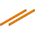 ALPHA ELETTRONICA - Coppia di profili zincati per un pannello fotovoltaico da 140/180W