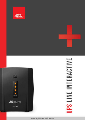 ALPHA ELETTRONICA - Volantino presentazione UPS