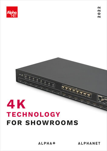 ALPHA ELETTRONICA - Volantino 4K Technology For Showrooms
