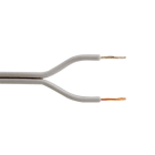 ALPHA ELETTRONICA - Cavo piattina 2x1mm² - Grigio