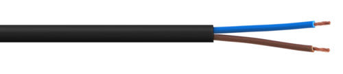 ALPHA ELETTRONICA - Cavo H03VVH2-F 2x0,75mm² - Nero - Piatto