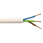 ALPHA ELETTRONICA - Cavo H03VV-F 3x0,75mm² - Bianco - Rotondo
