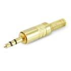 ALPHA ELETTRONICA - Spina jack ø3,5mm Stereo con guidacavo a molla