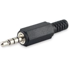 ALPHA ELETTRONICA - Spina jack ø3,5mm 4 poli con guidacavo