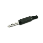 ALPHA ELETTRONICA - Spina jack ø6,3mm Mono con guidacavo in PVC