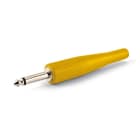 ALPHA ELETTRONICA - Spina jack Ø6,3mm Mono - Gialla
