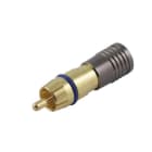 ALPHA ELETTRONICA - Spina coassiale RCA a compressione dorata