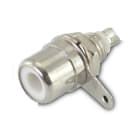 ALPHA ELETTRONICA - Presa coassiale RCA da pannello - Bianca 18-4B