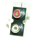 ALPHA ELETTRONICA - Due prese RCA per circuito stampato