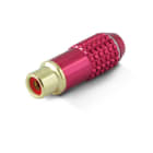ALPHA ELETTRONICA - Presa RCA professionale anodizzata polarizzata - Rossa