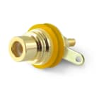 ALPHA ELETTRONICA - Presa RCA da pannello - Gialla 18-94G