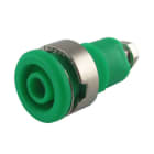 ALPHA ELETTRONICA - Boccola banana Ø4mm di sicurezza - Verde