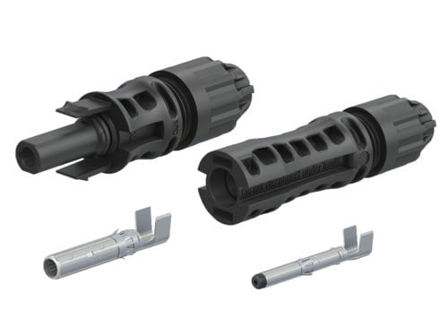 ALPHA ELETTRONICA - Coppia connettori Volanti M/F - 1500V - Per cavo 10mm² - Stäubli MC4-Evo 2