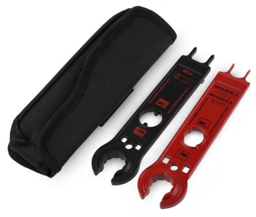 ALPHA ELETTRONICA - Set di chiavi di serraggio in metallo per connettori Stäubli MC4 e MC4-Evo2 - 32.6058