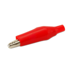 ALPHA ELETTRONICA - Pinza coccodrillo isolata - Rossa