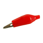 ALPHA ELETTRONICA - Pinza coccodrillo isolata - Rossa