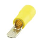 ALPHA ELETTRONICA - Spina faston preisolata - 4,75x0,5mm - per cavo 4-6mm²